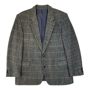 Harris Tweed‎ Westbury Men's Sport Coat Houndstooth Wool Blazer 40R